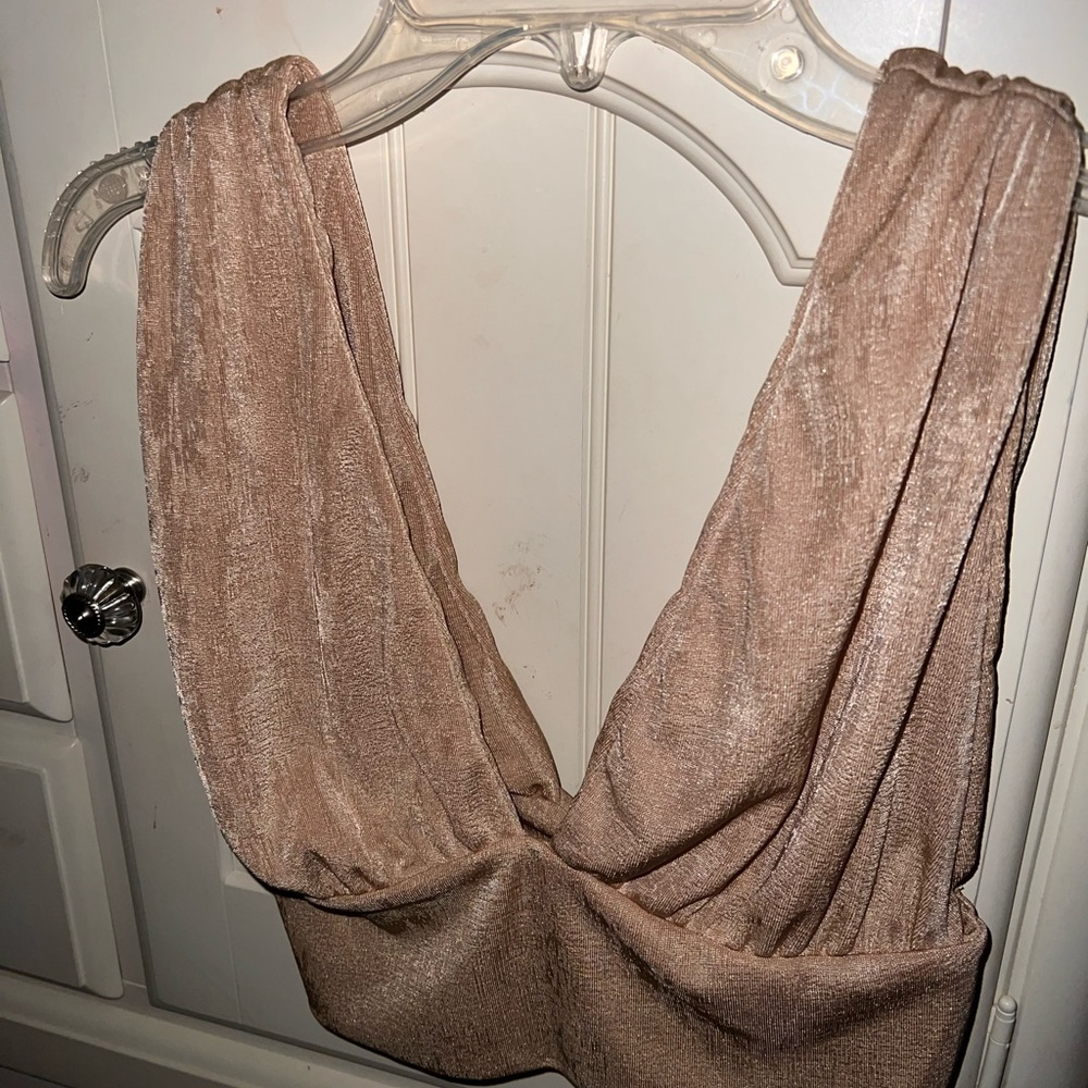 Gold Cropped Tank